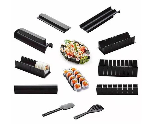 10Pcs DIY Sushi Making Kit Roll Sushi Maker Rice Roll Mold Kitchen Sushi Tools V1263-JX-709