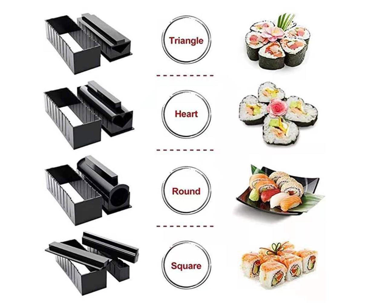 10Pcs DIY Sushi Making Kit Roll Sushi Maker Rice Roll Mold Kitchen Sushi Tools V1263-JX-709