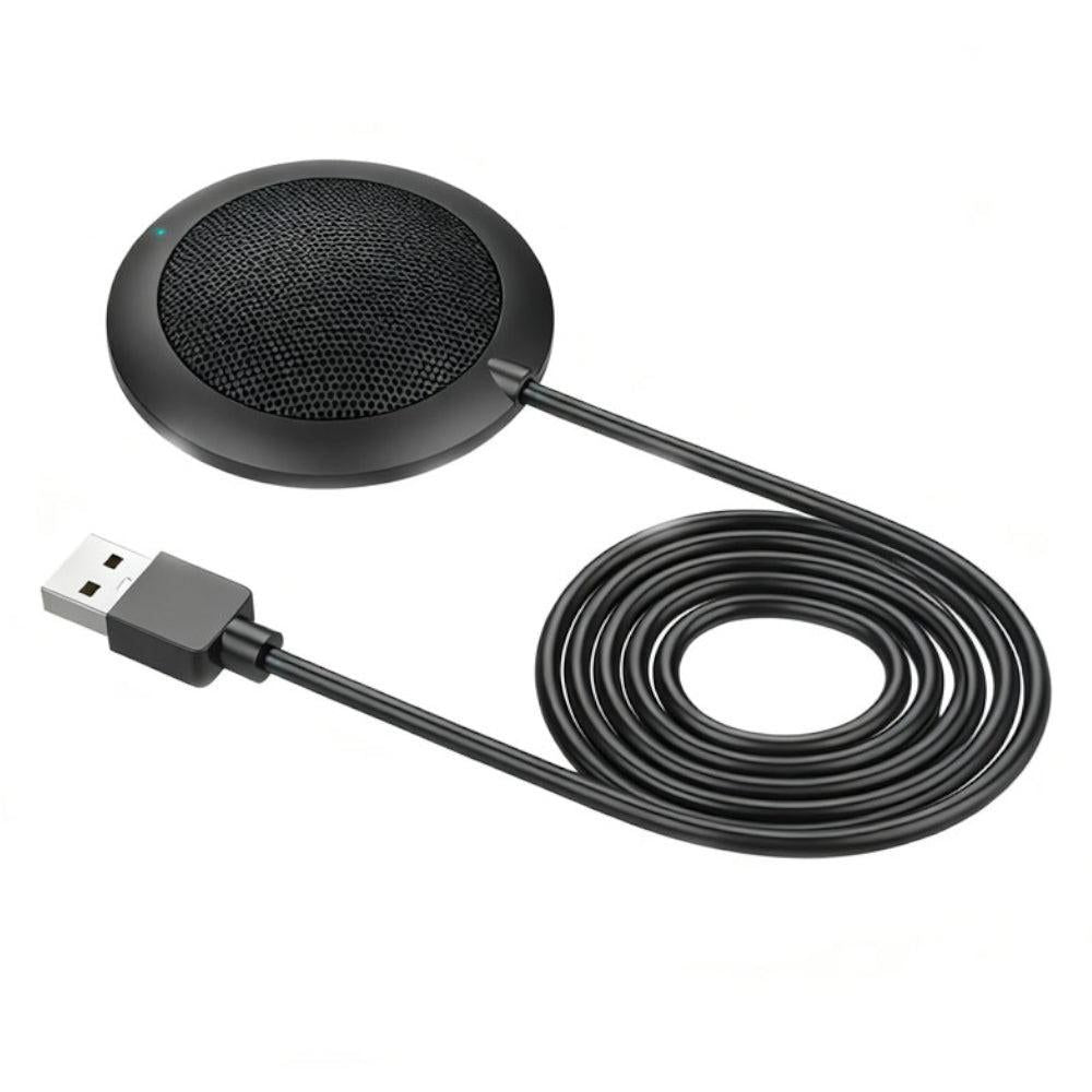 Plug and Play USB Conference Microphone Computer Desktop Mic with LED Indicator V1263-JX-7091