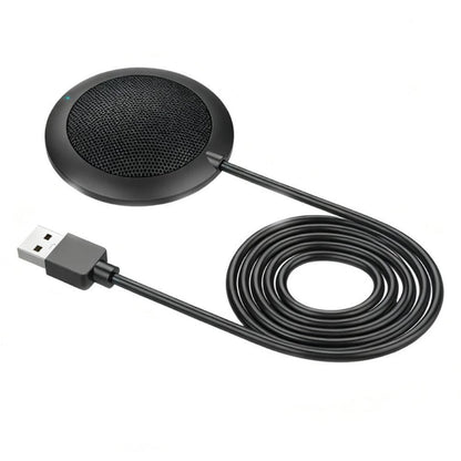 Plug and Play USB Conference Microphone Computer Desktop Mic with LED Indicator V1263-JX-7091