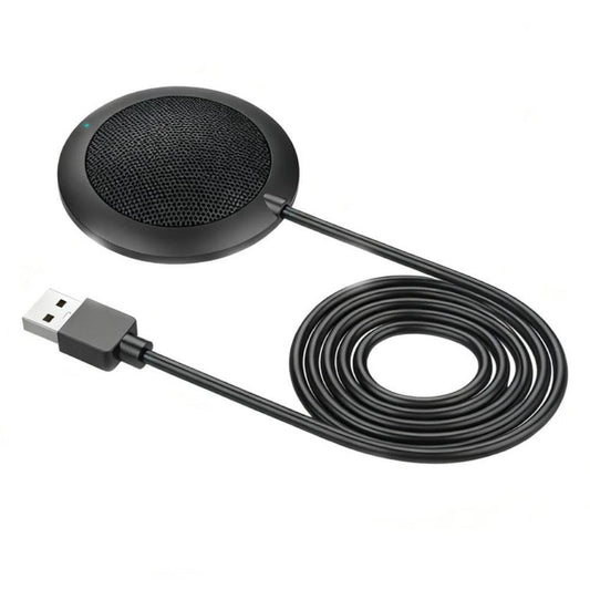 Plug and Play USB Conference Microphone Computer Desktop Mic with LED Indicator V1263-JX-7091