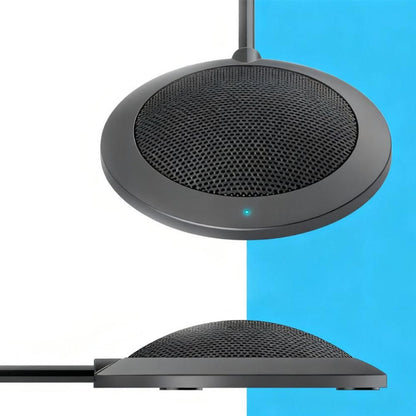 Plug and Play USB Conference Microphone Computer Desktop Mic with LED Indicator V1263-JX-7091