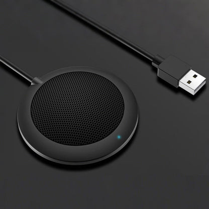 Plug and Play USB Conference Microphone Computer Desktop Mic with LED Indicator V1263-JX-7091
