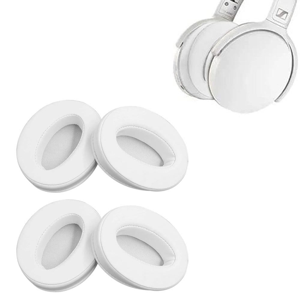 4pcs Replacement Ear Pads Competible with Sennheiser 4.50 BTNC HD 450BT HD400S HD485 White V1263-JX-7092-1