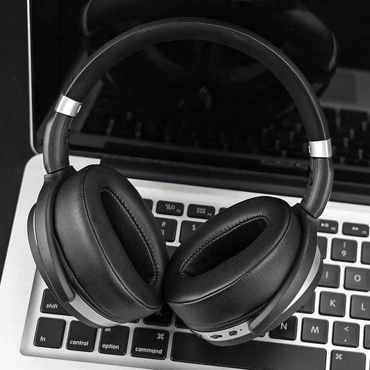 4pcs Replacement Ear Pads Competible with Sennheiser 4.50 BTNC HD 450BT HD400S HD485 Black V1263-JX-7092-2