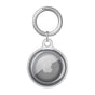 For Apple AirTag Case Clear TPU Protective Cover with Key Ring Black V1263-JX-7094
