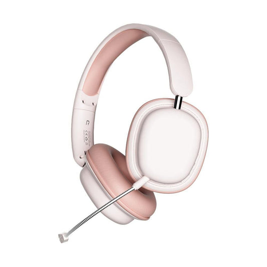 5.3 Bluetooth Wireless Headphones Head-Worn Stereo Headset with Removable Microphone Pink V1263-JX-7096