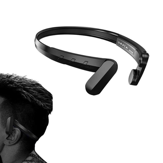 Wireless Bluetooth Open-Ear Headphone Air Conduction Earphones for Cycling Workouts Running Black V1263-JX-7097