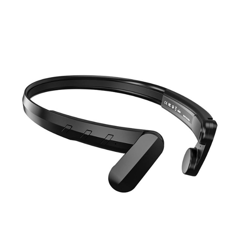 Wireless Bluetooth Open-Ear Headphone Air Conduction Earphones for Cycling Workouts Running Black V1263-JX-7097