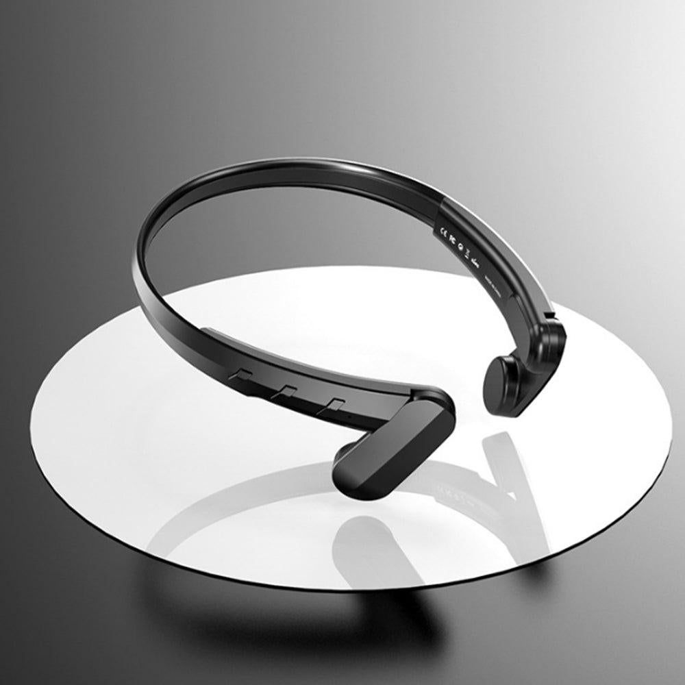 Wireless Bluetooth Open-Ear Headphone Air Conduction Earphones for Cycling Workouts Running Black V1263-JX-7097