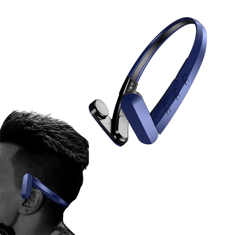 Wireless Bluetooth Open-Ear Headphone Air Conduction Earphones for Cycling Workouts Running Black V1263-JX-7097