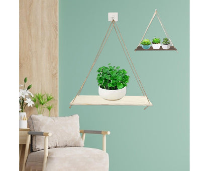 Home Plant Bonsai Photos Frame Wood Window Wall Hanging Shelves Storage Rack- S V1263-JX-710