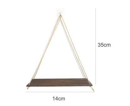 Home Plant Bonsai Photos Frame Wood Window Wall Hanging Shelves Storage Rack- S V1263-JX-710