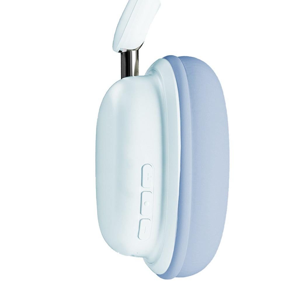 Wireless 5.3 Bluetooth Headphones Head-Worn Stereo Headset with Mic Blue V1263-JX-7103-1