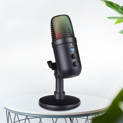 USB Condenser Plug-and-Play Gaming Microphone for PC and Computer Use V1263-JX-7104