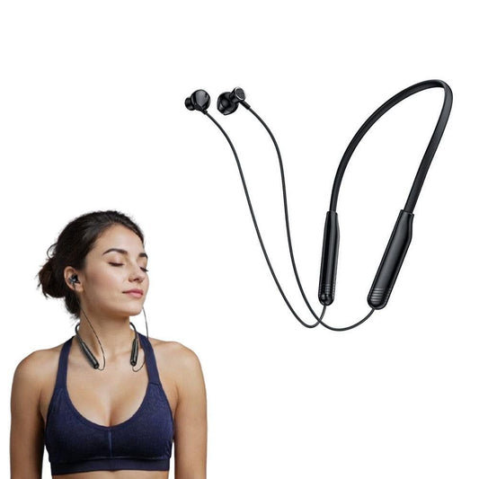 Wired Neckband Bluetooth Earphones with Playback and Dual Connection V1263-JX-7105