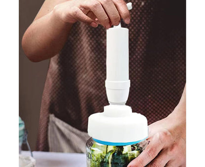 Food Storage Jar Sealing Machine - Manual Air Pump - White V1263-JX-711