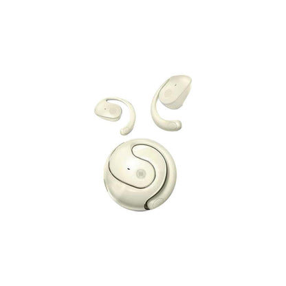 Open Ear Headphones Wireless Bluetooth Earbuds Sport Earphone Beige V1263-JX-7113
