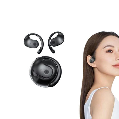 Open Ear Headphones Wireless Bluetooth Earbuds Sport Earphone Beige V1263-JX-7113
