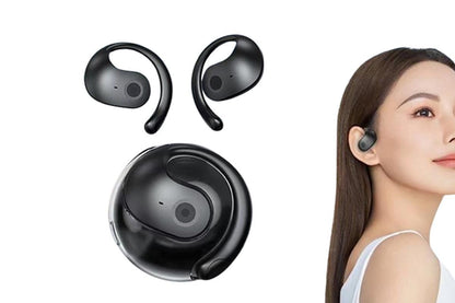 Open Ear Headphones Wireless Bluetooth Earbuds Sport Earphone Beige V1263-JX-7113