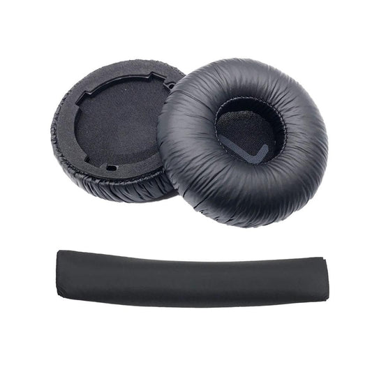 Replacement Snap-On Ear Pads Headband Set Compatible with JBL Tune 600BT / T520BT / T510BT / T500BT / T450BT V1263-JX-7115-2