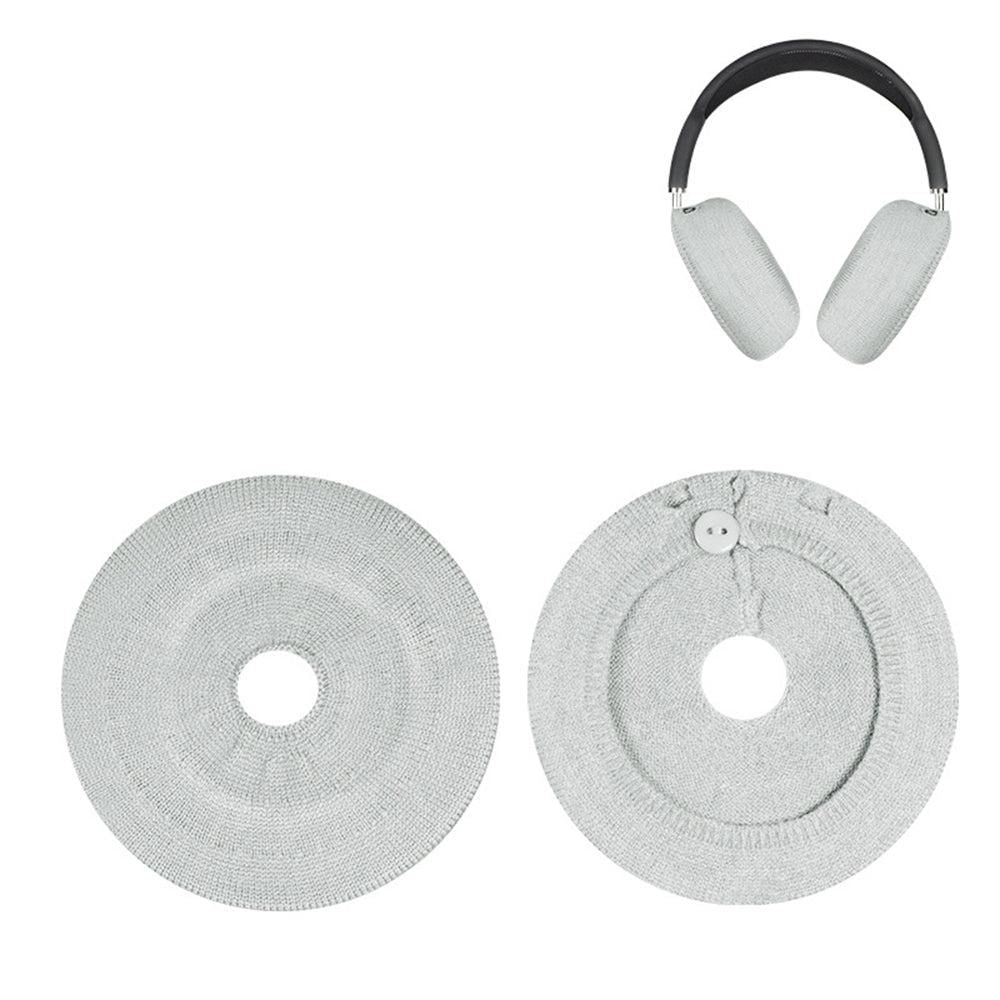 Pair of Knit Ear Pad Covers for AirPods Max Dust-Proof Protective Headphone Accessories Blue V1263-JX-7116