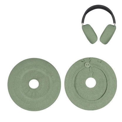 Pair of Knit Ear Pad Covers for AirPods Max Dust-Proof Protective Headphone Accessories Blue V1263-JX-7116