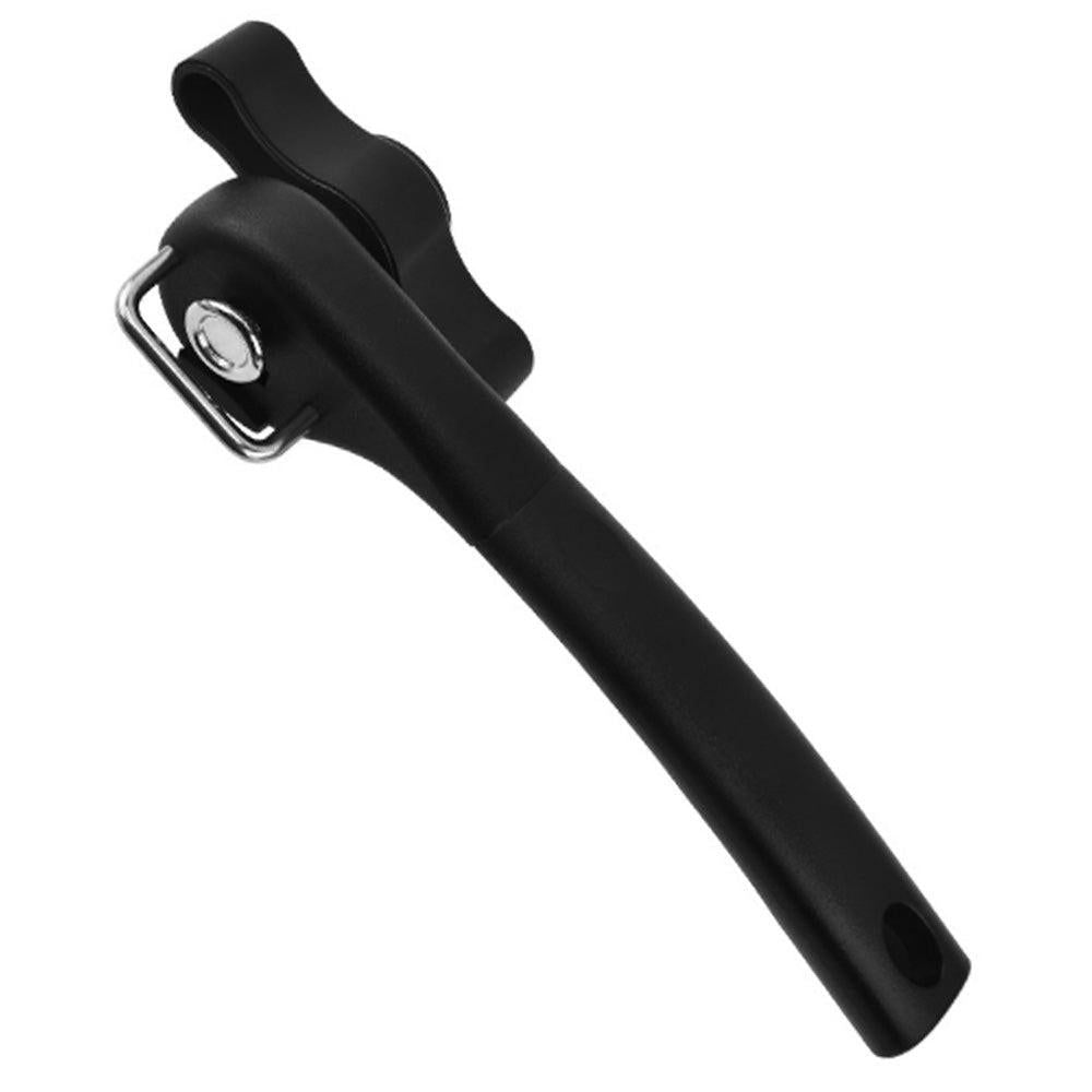 Handheld Smooth Edge Can Opener Ergonomic Manual Secure Cutting Can Opener for Kitchen Restaurant Black V1263-JX-7120