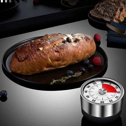 Kitchen Cooking Timer Clock Mechanical Counter 60 Minutes Timer White V1263-JX-7121-2