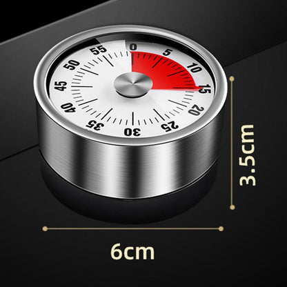 Kitchen Cooking Timer Clock Mechanical Counter 60 Minutes Timer White V1263-JX-7121-2