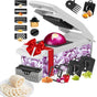 Vegetable Chopper with Container for Salad Prep White V1263-JX-7122-1