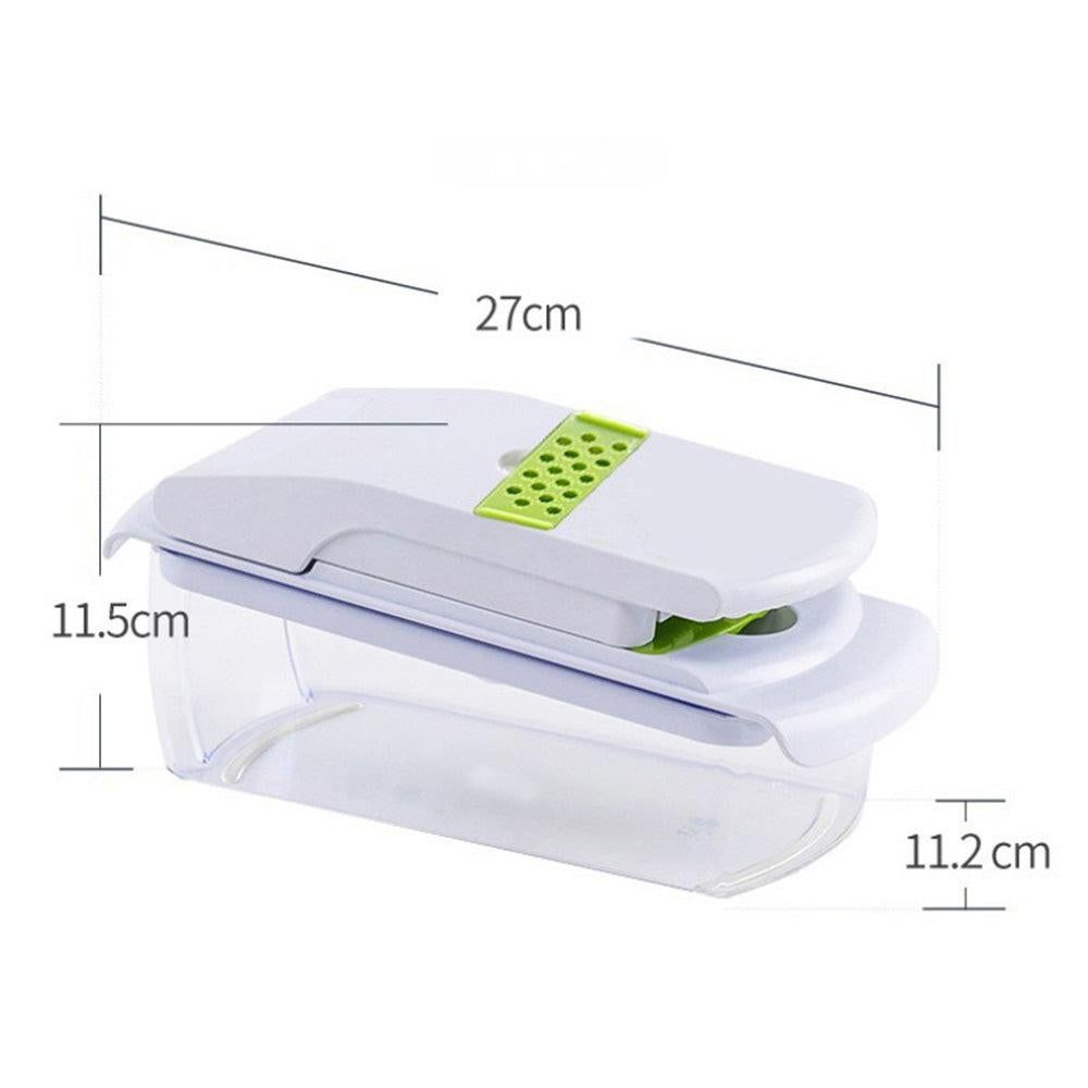 Vegetable Chopper with Container for Salad Prep Green V1263-JX-7122-2