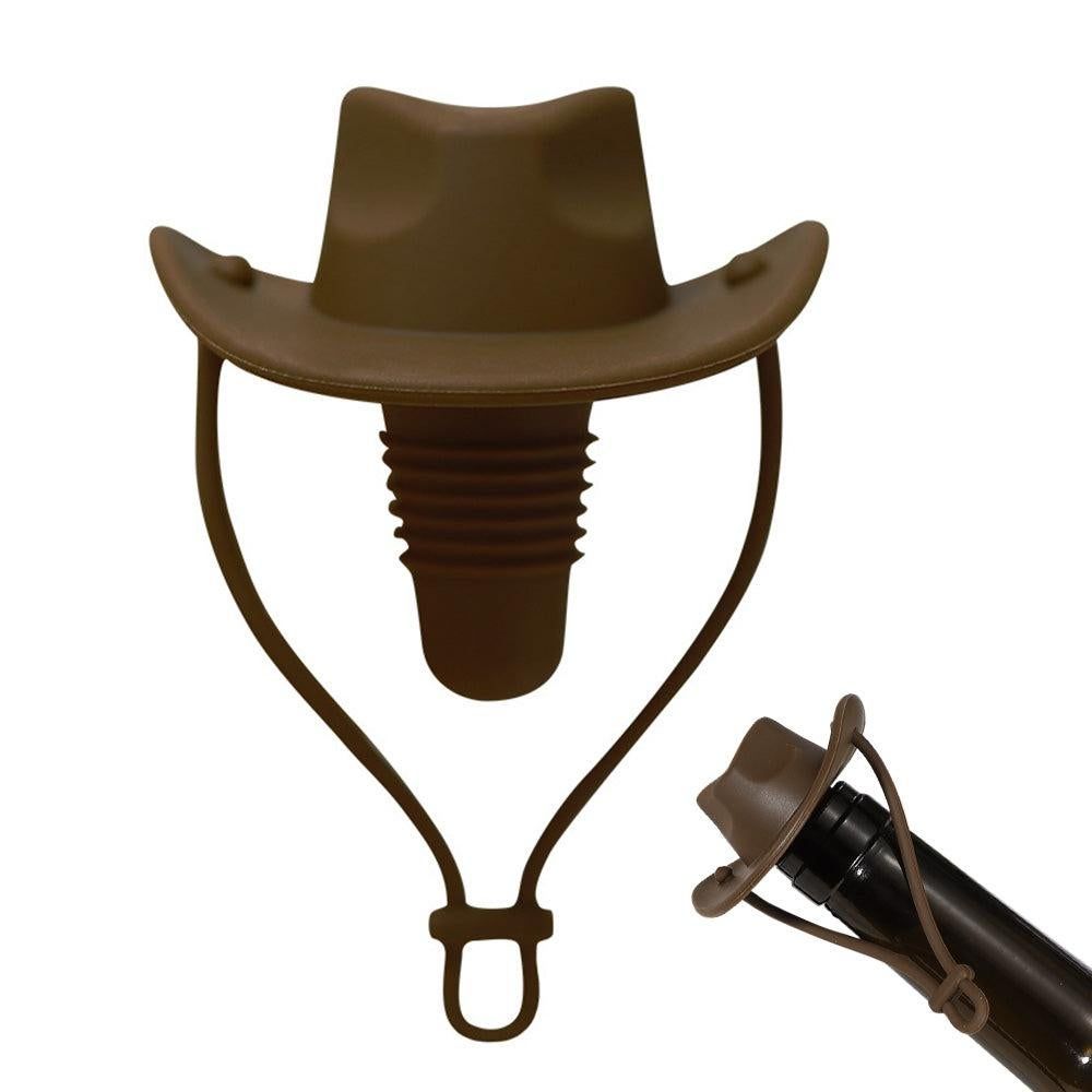 Western Cowboy Hat Silicone Wine Bottle Stopper Champagne Sealer Coffee V1263-JX-7123-1