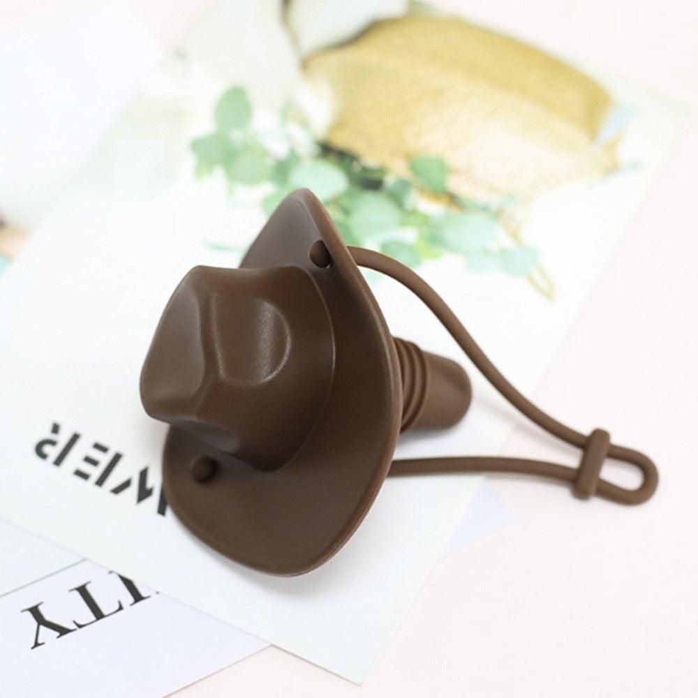 Western Cowboy Hat Silicone Wine Bottle Stopper Champagne Sealer Coffee V1263-JX-7123-1