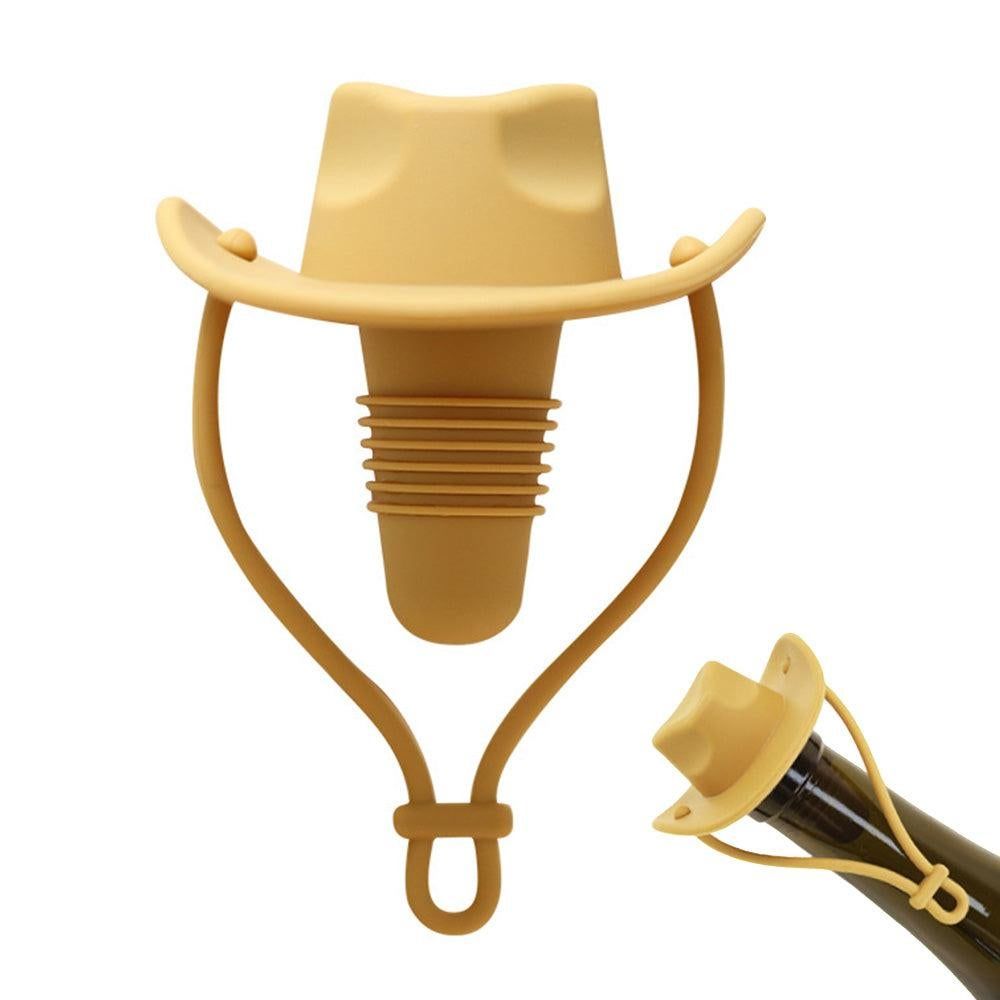 Western Cowboy Hat Silicone Wine Bottle Stopper Champagne Sealer Coffee V1263-JX-7123-1