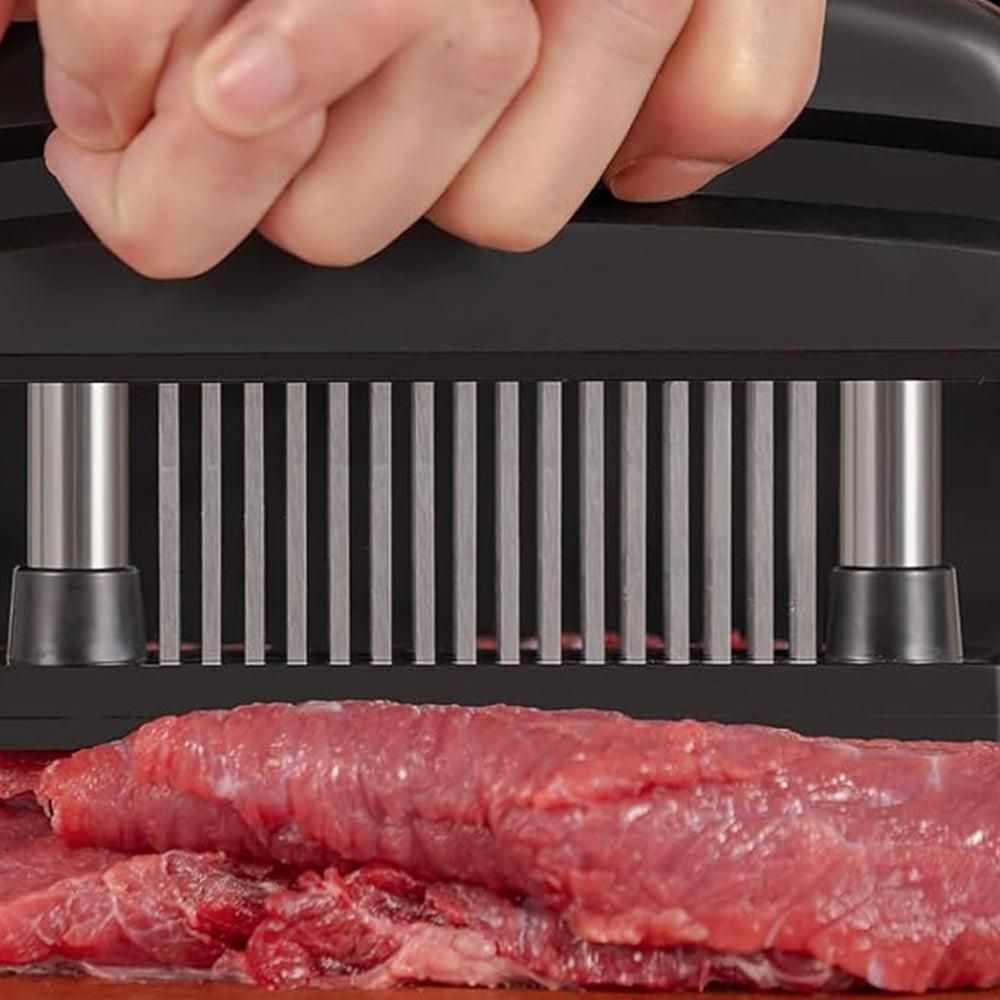 Kitchen Meat Tenderizer Tool with 48 Stainless Steel Blades for Meat Chicken Pork Steak Cooking V1263-JX-7124