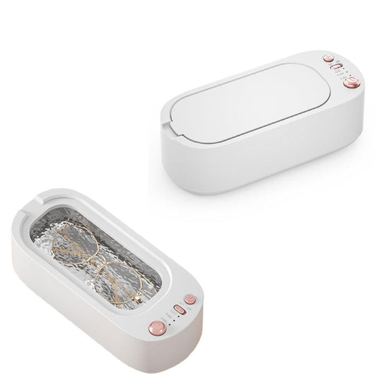 45KHz Ultrasonic Jewelry Cleaning Machine for Jewelry Eyeglasses Rings White V1263-JX-7129-2