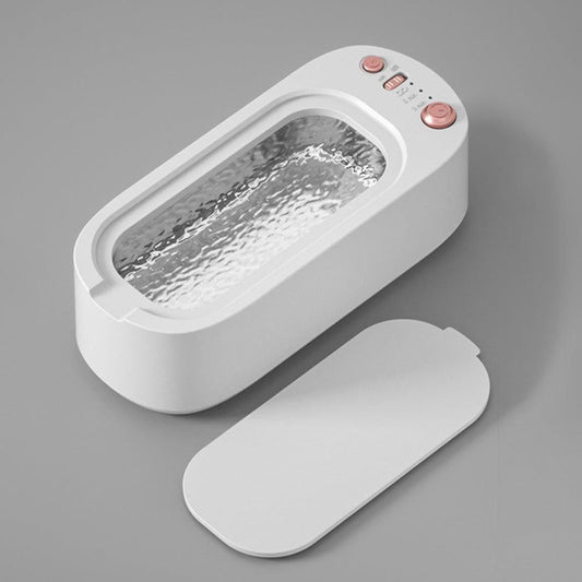 45KHz Ultrasonic Jewelry Cleaning Machine for Jewelry Eyeglasses Rings White V1263-JX-7129-2