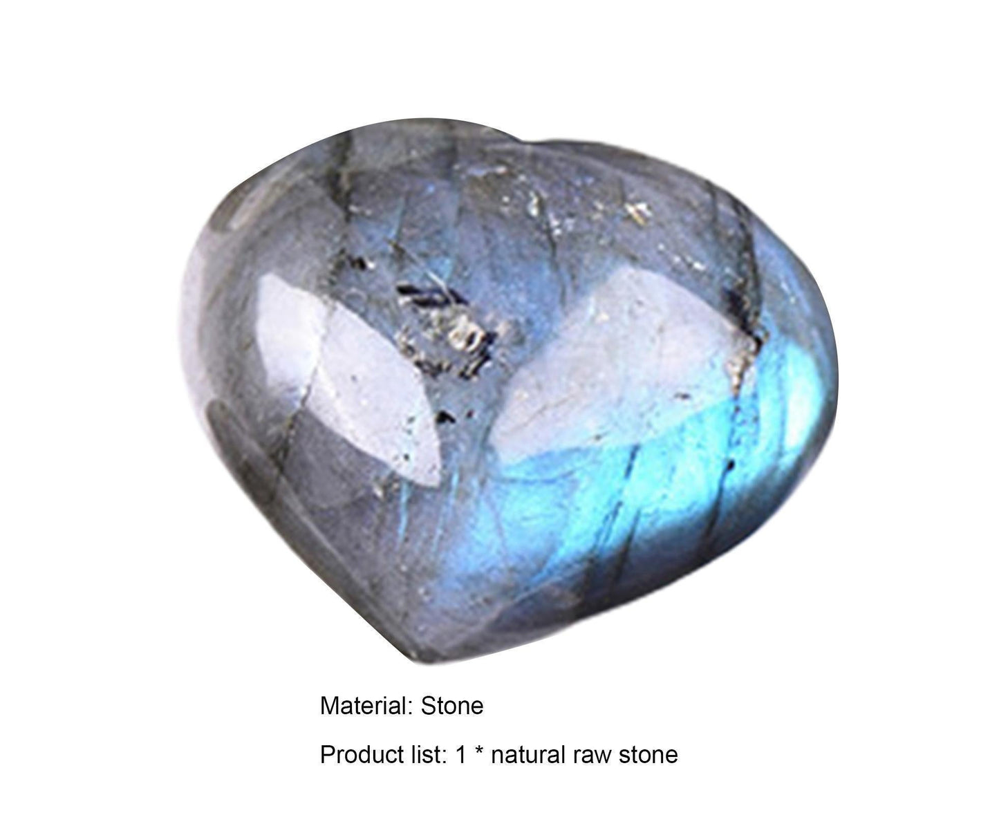 Aesthetic Heart Shape Stone Decor Exquisite Fine Texture Stone Energy Stone for Home- 4-4.5cm V1263-JX-713