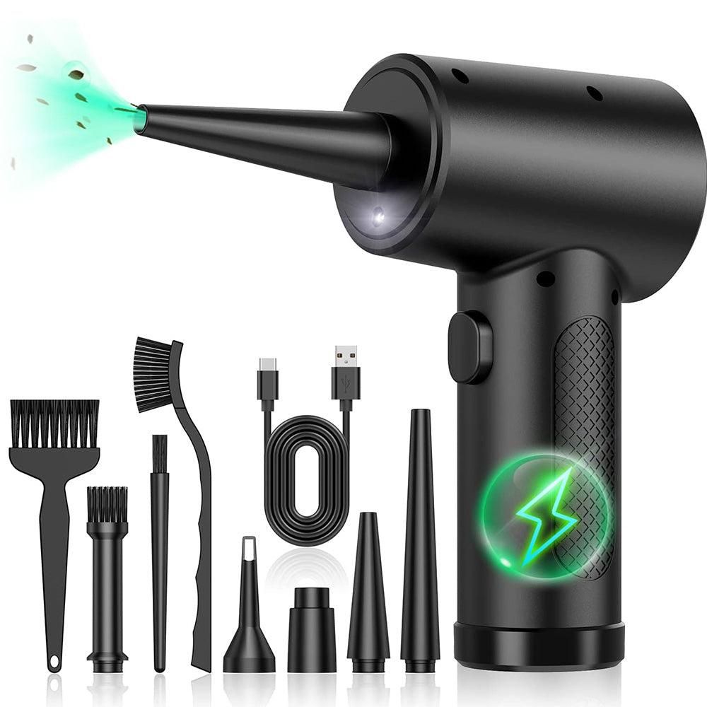 Cordless Electric Air Duster - 51000RPM Handheld Blower for PC Cleaning V1263-JX-7132