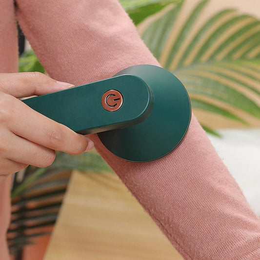 Electric Lint Catcher USB Rechargeable Bobble Remover Fabric Shaver for Clothes Green V1263-JX-7133-2