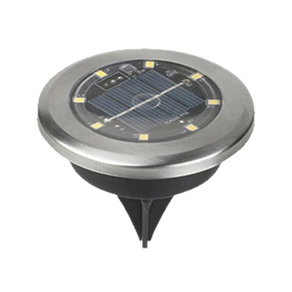 10Pcs Mini Solar Ground Lights Outdoor Pathway Decorative Lights for Yard Garden Decor White Light V1263-JX-7134-2