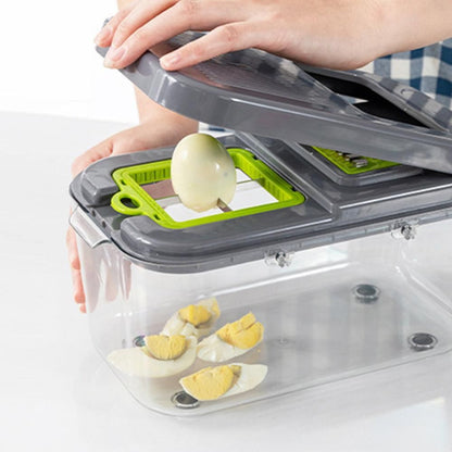22-in-1 Vegetable Fruit Chopper Cutter Multifunctional Veggie Dicer Slicer with 13 Blades for Kitchen V1263-JX-7137