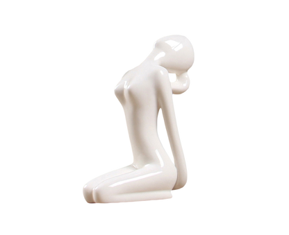 Ceramic Simulation Yoga Girl Model Art Craft Home Cabinet Office Desktop Decor-10# V1263-JX-714