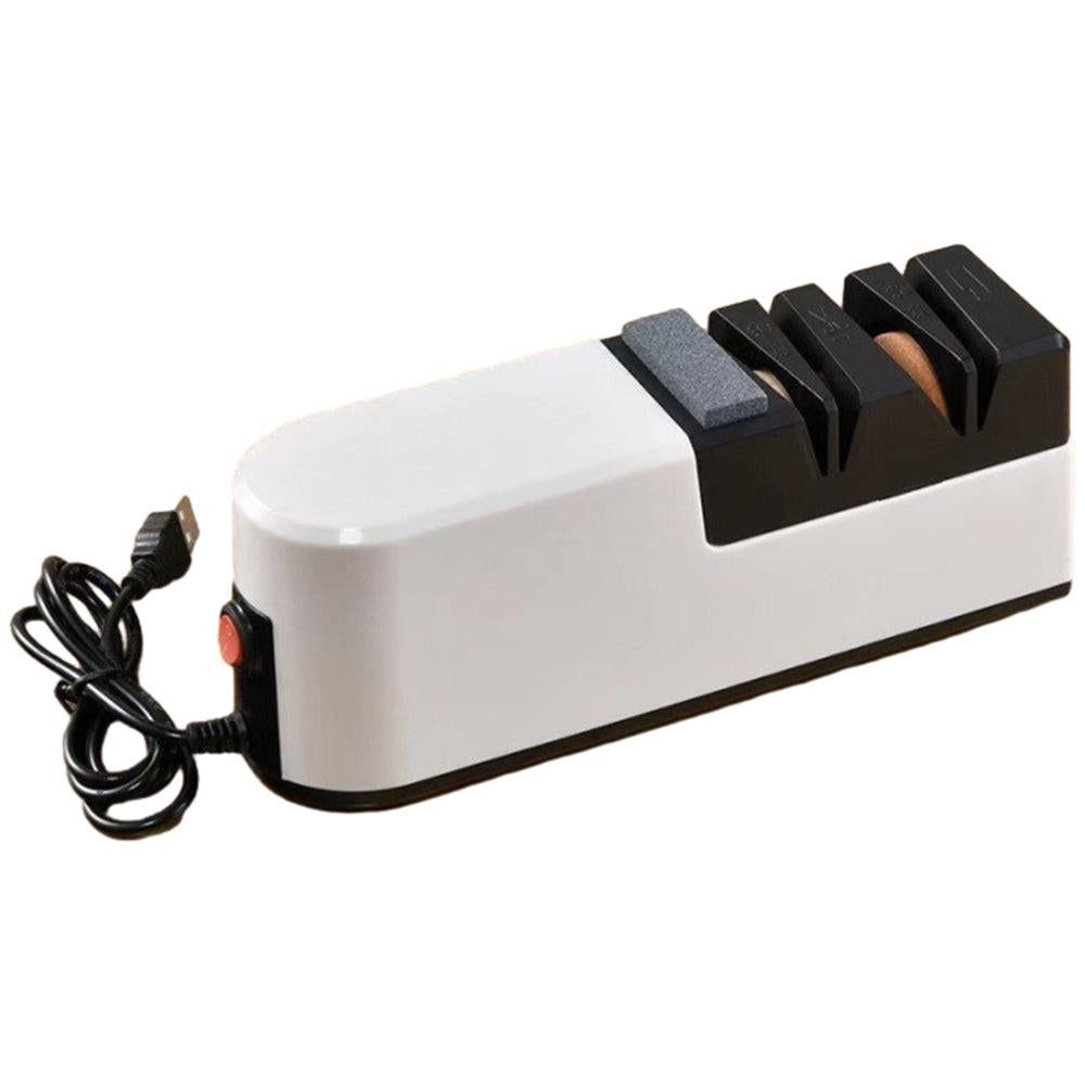 4-Grinding Electric Knife Sharpener USB Kitchen Scissor Sharpening Tool V1263-JX-7141