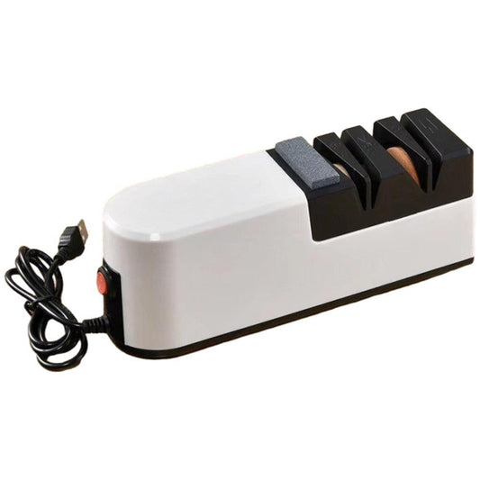 4-Grinding Electric Knife Sharpener USB Kitchen Scissor Sharpening Tool V1263-JX-7141