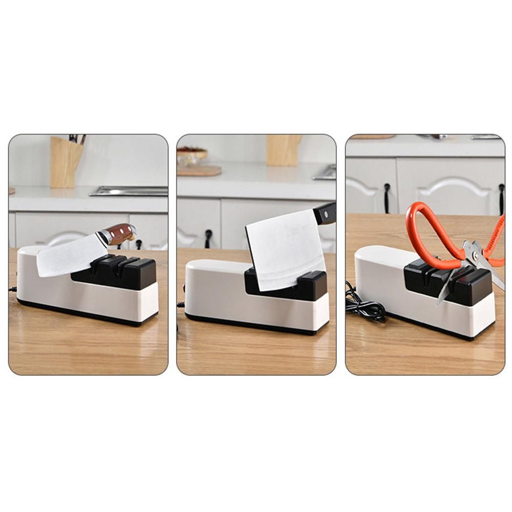 4-Grinding Electric Knife Sharpener USB Kitchen Scissor Sharpening Tool V1263-JX-7141