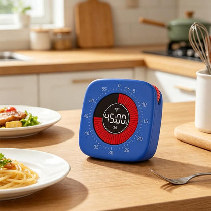 60-Min Digital Visual Timer Count-Up/Count-Down Timer for Study Work Cooking Daily Tasks V1263-JX-7143
