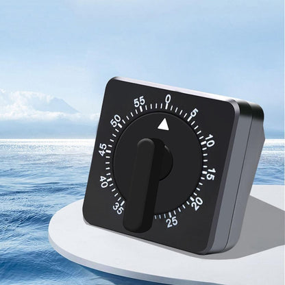 60-Minute Mechanical Kitchen Timer Visual Countdown Timer for Kitchen Cooking Study Black V1263-JX-7144-1