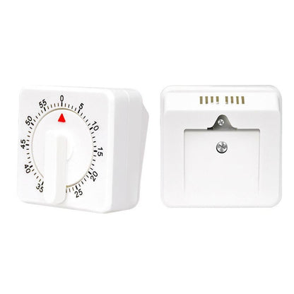 60-Minute Mechanical Kitchen Timer Visual Countdown Timer for Kitchen Cooking Study White V1263-JX-7144-2
